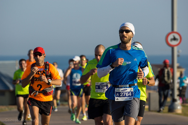 Tel Aviv Marathon 2014,  Tel Baruch Beach (photo: GeorgeDement)